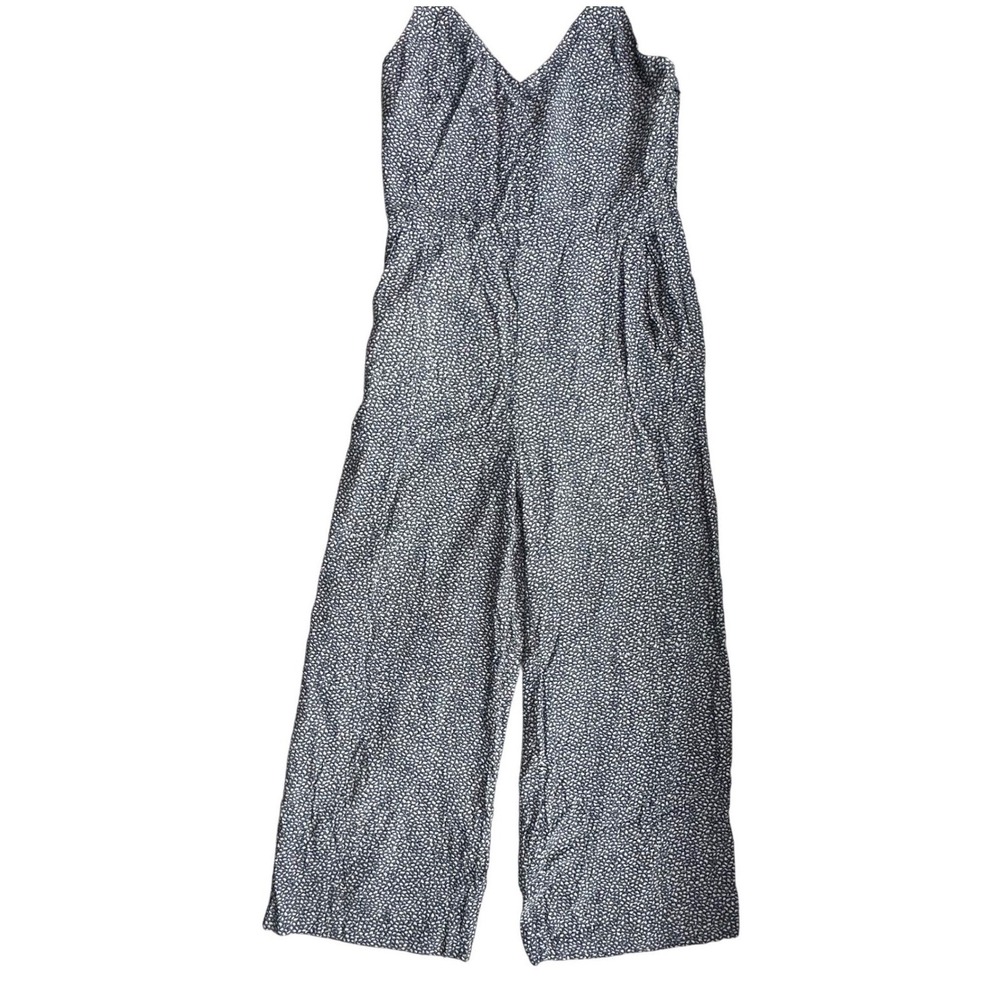 Gap Floral Tie Back Wide Leg Jumpsuit‎ Women 2 Navy White NWT